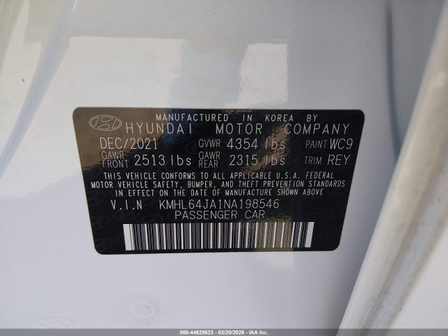 2022 Hyundai SONATA SEL 照片 9