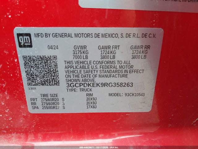 CHEVROLET SILVERADO 1500 4WD SHORT BED LT WITH 2FL - 9