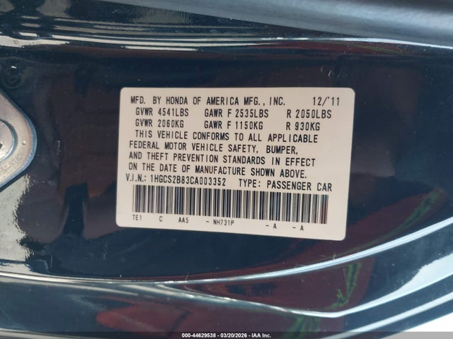 HONDA ACCORD 3.5 EX-L - 9