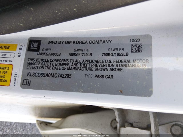 CHEVROLET SPARK FWD 1LT AUTOMATIC - 9