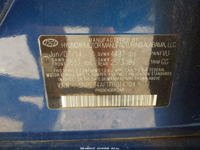 HYUNDAI SONATA LIMITED - 9