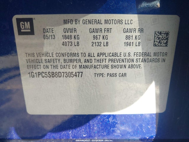 CHEVROLET CRUZE 1LT AUTO - 9