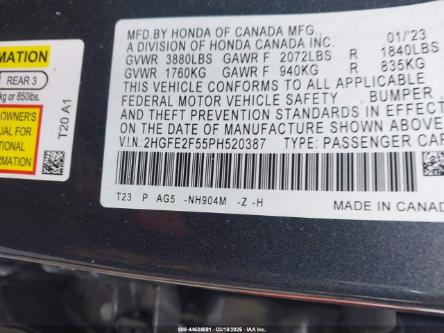 HONDA CIVIC SPORT - 9