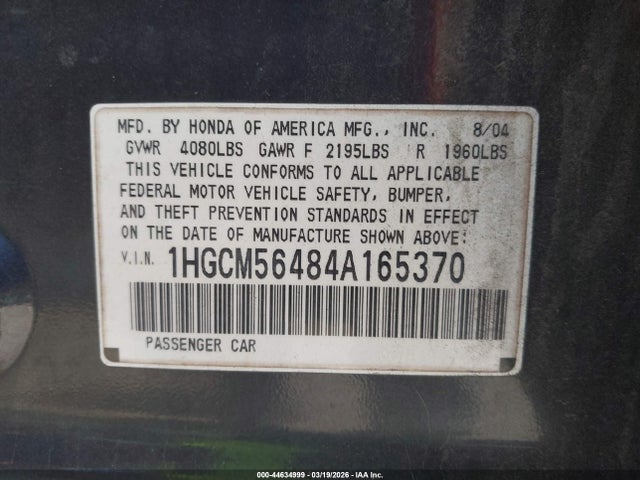 HONDA ACCORD 2.4 LX - 9