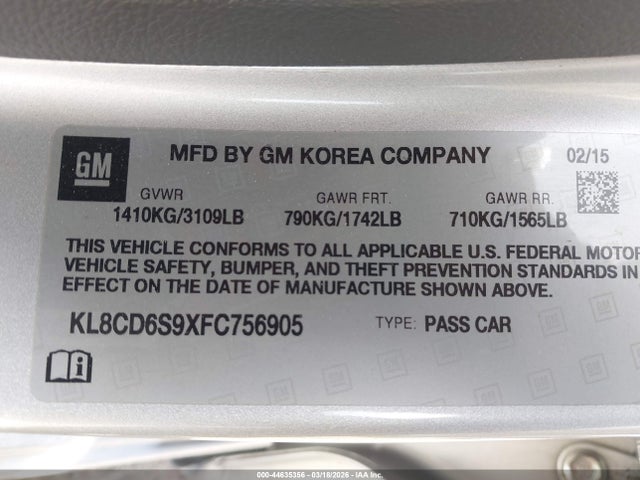 CHEVROLET SPARK 1LT CVT - 9