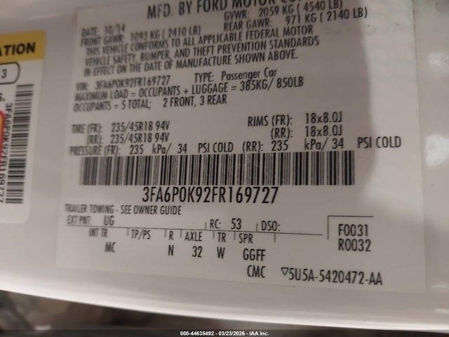FORD FUSION TITANIUM - 9