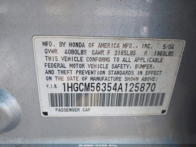 HONDA ACCORD 2.4 LX - 9