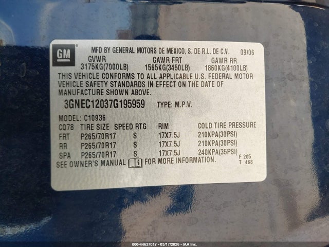 CHEVROLET AVALANCHE 1500 LS - 9