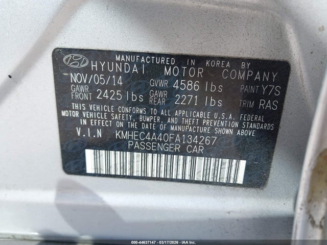 HYUNDAI SONATA HYBRID - 9