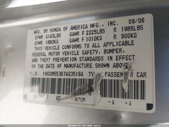 HONDA ACCORD 2.4 SE - 9