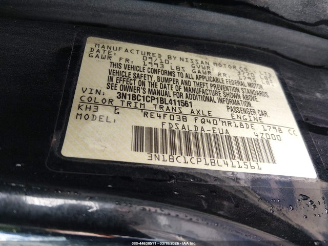 صورة 9 لـ 2011 Nissan VERSA 1.8S