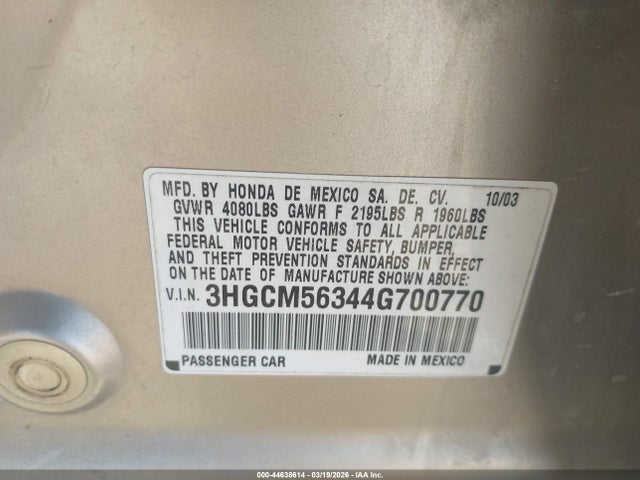 HONDA ACCORD 2.4 LX - 9