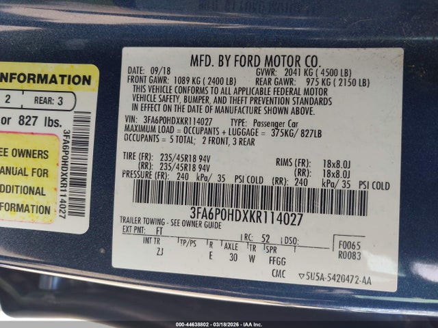 FORD FUSION SE - 9