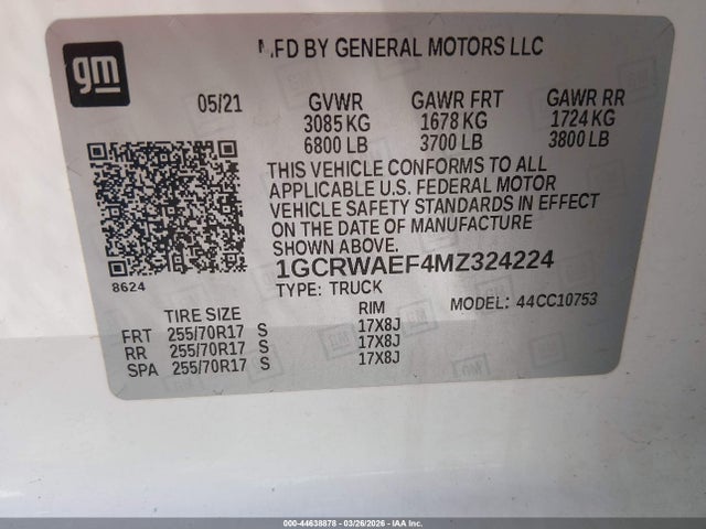 CHEVROLET SILVERADO 1500 2WD STANDARD BED WT - 9