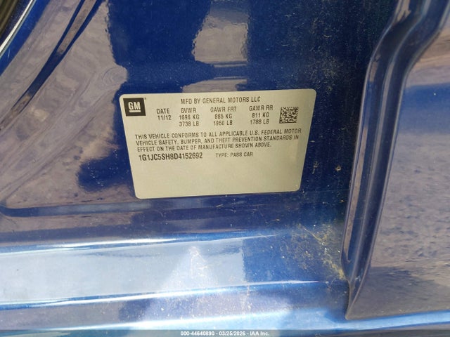 CHEVROLET SONIC LT AUTO - 9