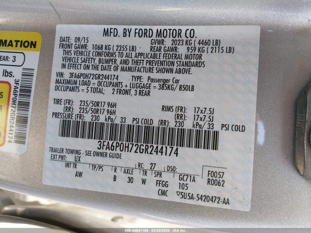 FORD FUSION SE - 9