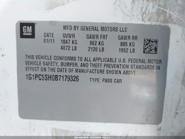 CHEVROLET CRUZE LS - 9