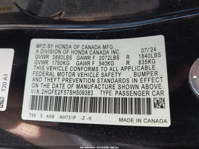 HONDA CIVIC SPORT - 9