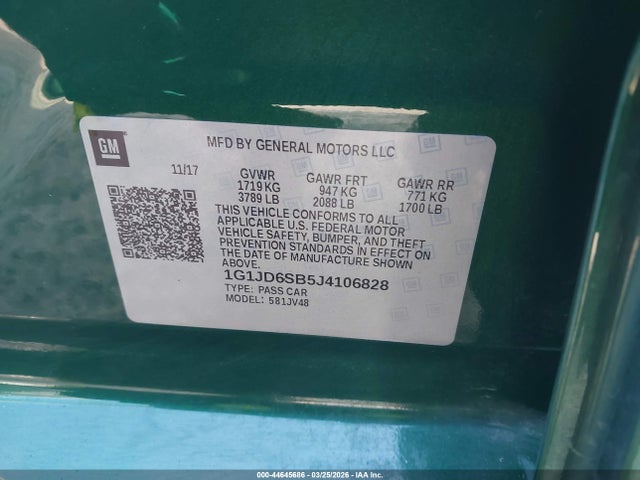 CHEVROLET SONIC LT AUTO - 9