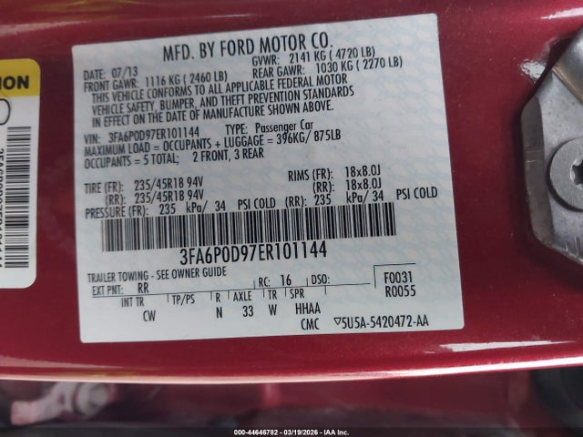 FORD FUSION TITANIUM - 9