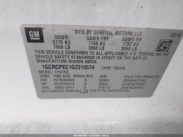 CHEVROLET SILVERADO 1500 CUSTOM - 9