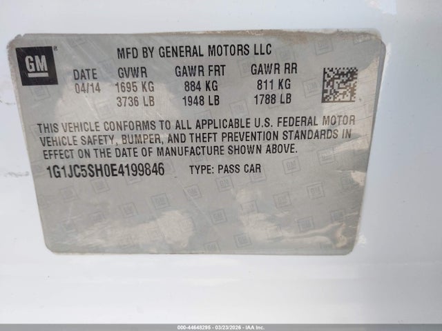 CHEVROLET SONIC LT AUTO - 9