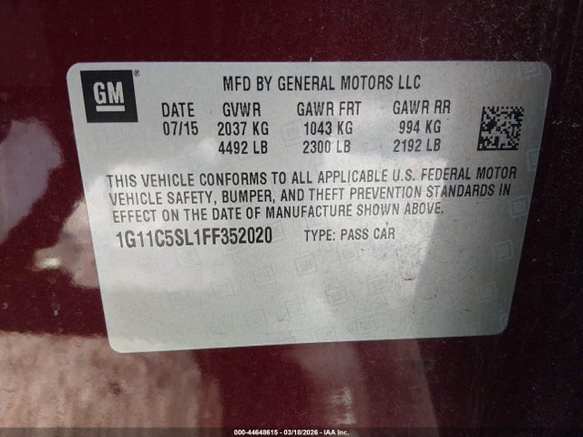 CHEVROLET MALIBU 1LT - 9