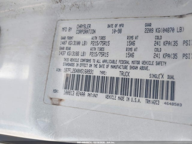 DODGE DAKOTA SLT/SPORT - 9