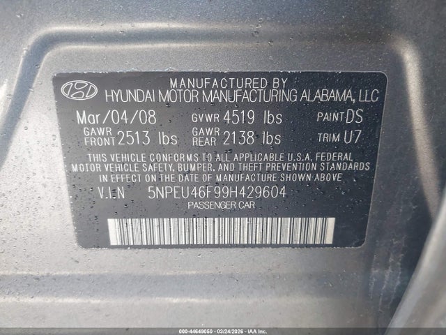 HYUNDAI SONATA LIMITED V6 - 9