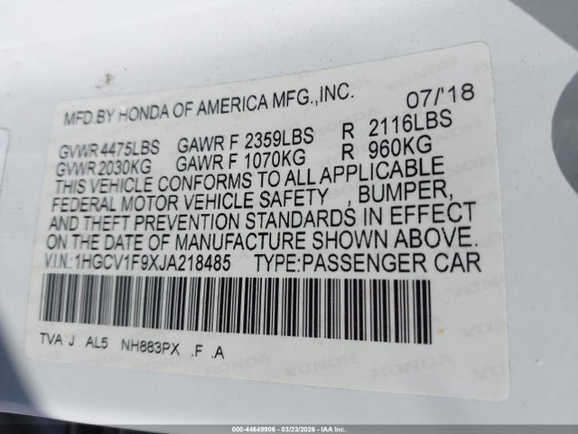 HONDA ACCORD TOURING - 9