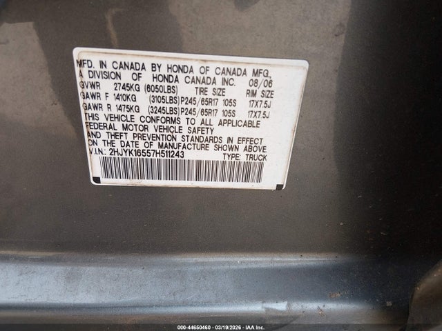 HONDA RIDGELINE - 9