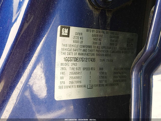 CHEVROLET COLORADO Z71 - 9