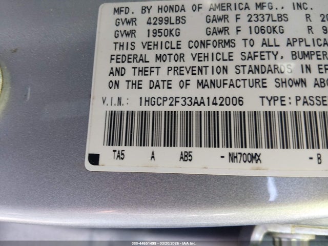 HONDA ACCORD 2.4 LX - 9