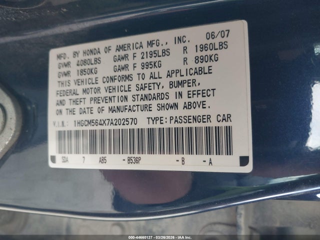 HONDA ACCORD 2.4 LX - 9