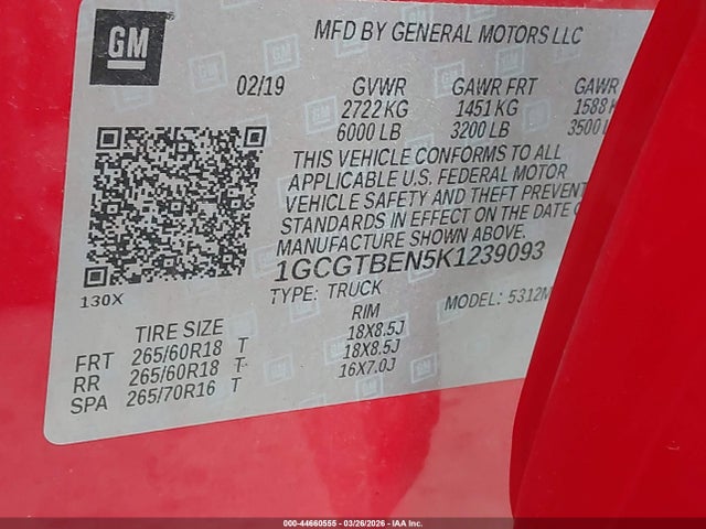 CHEVROLET COLORADO WT - 9