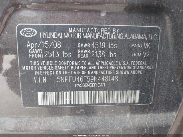 HYUNDAI SONATA LIMITED V6 - 9