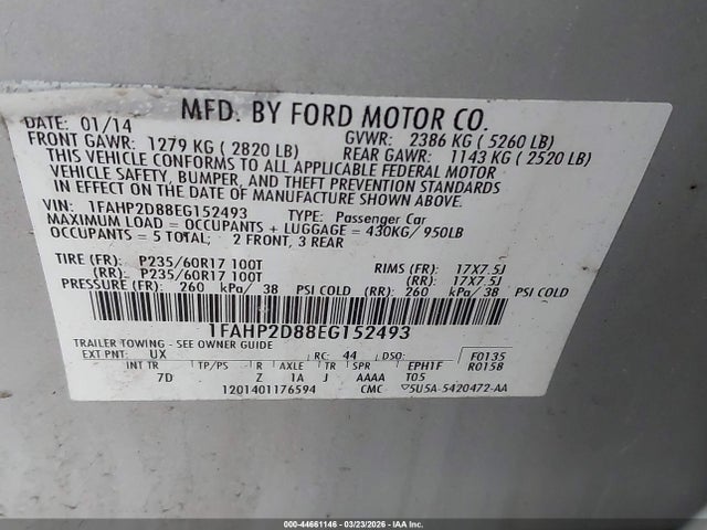 FORD TAURUS SE - 9