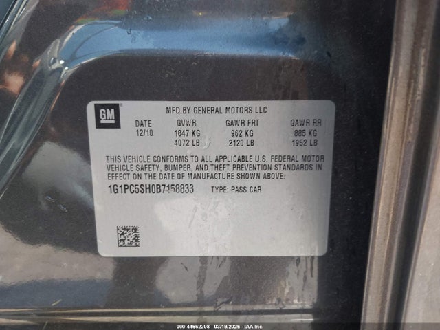 CHEVROLET CRUZE LS - 9