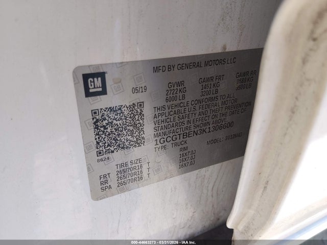 CHEVROLET COLORADO WT - 9