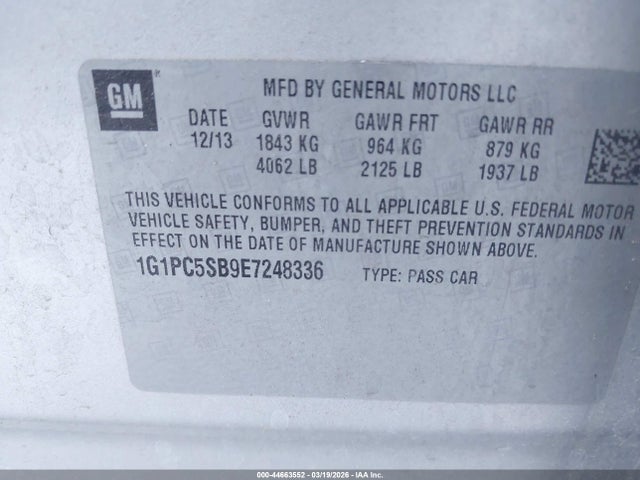 CHEVROLET CRUZE 1LT AUTO - 9