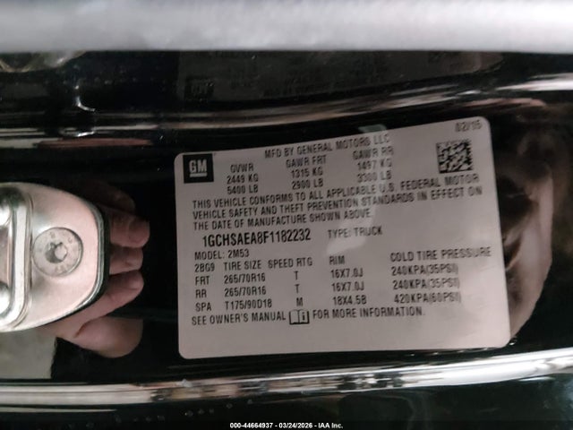 CHEVROLET COLORADO WT - 9