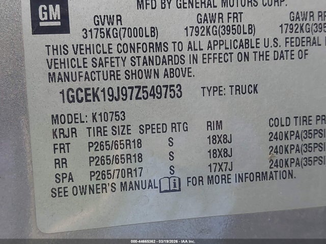 CHEVROLET SILVERADO 1500 LT1 - 9