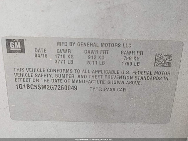 CHEVROLET CRUZE LS AUTO - 9