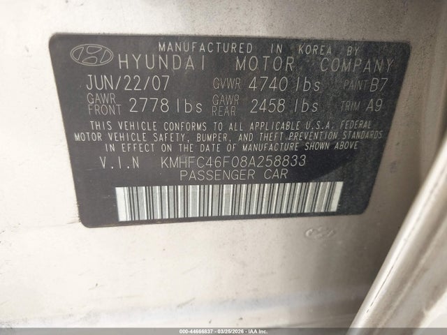 HYUNDAI AZERA LIMITED - 9