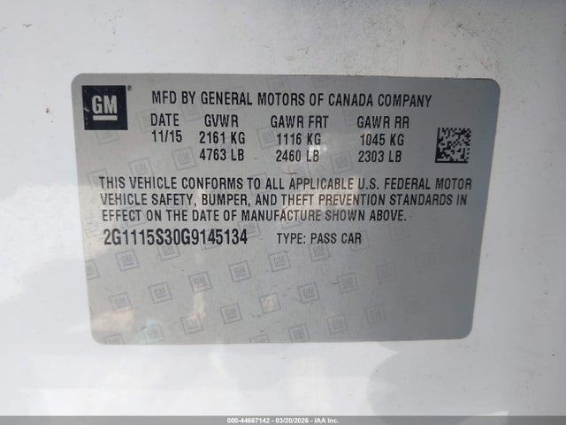 CHEVROLET IMPALA 2LT - 9