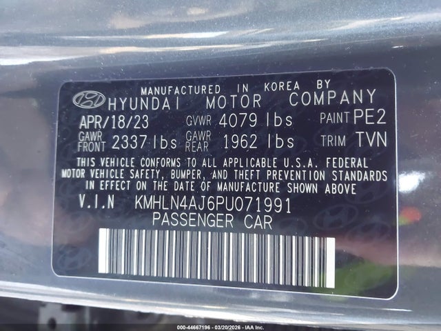 HYUNDAI ELANTRA HYBRID LIMITED - 9