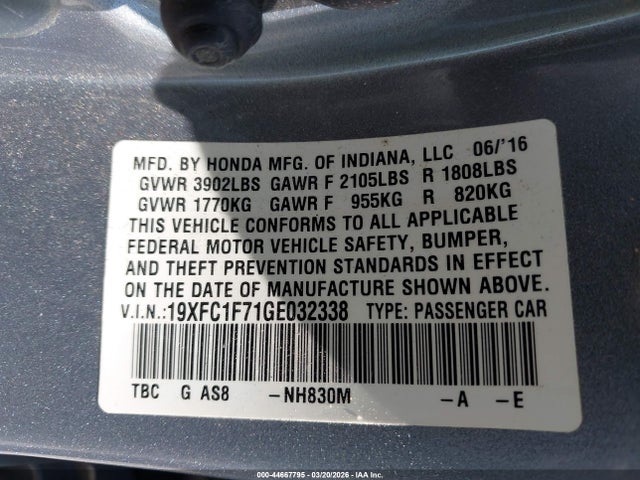 HONDA CIVIC EX-L - 9