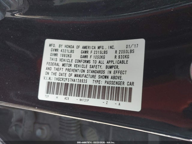 HONDA ACCORD SPORT - 9