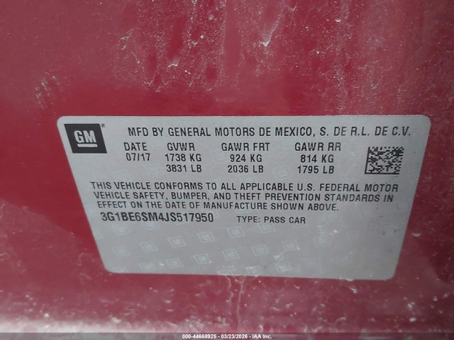 CHEVROLET CRUZE LT AUTO - 9