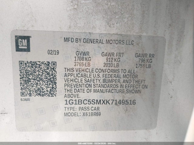 CHEVROLET CRUZE LS - 9